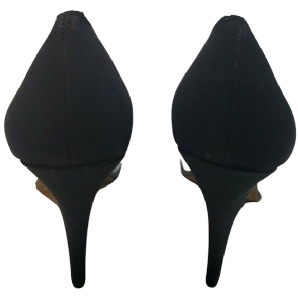 Circus by Sam Edelman~Woman Size 9~ Black/Silver Evening Platform Heel Shoes NEW - Picture 7 of 12